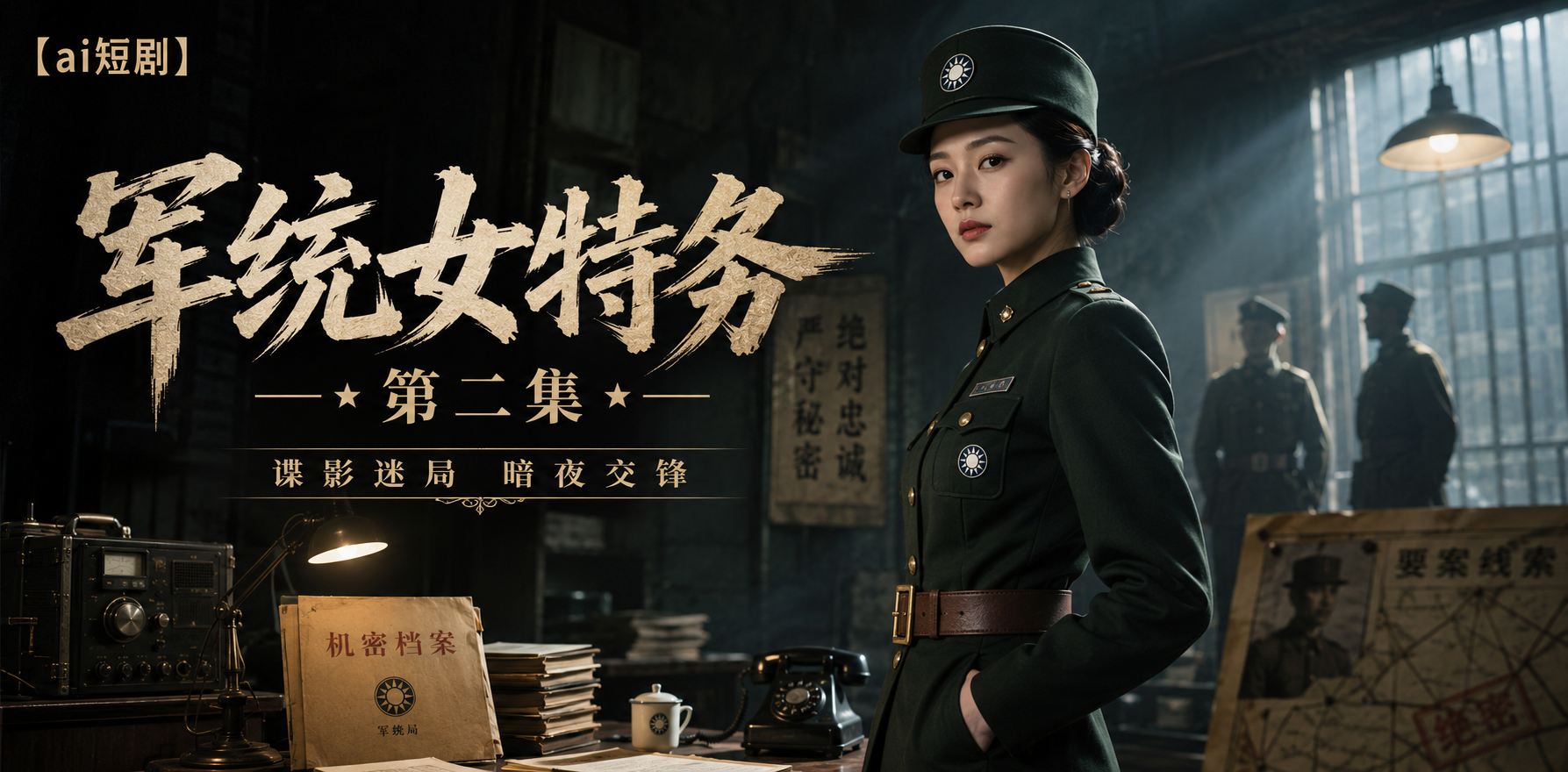 军统女特务 第二集 女特务任务深入 ai短剧 军统情欲故事 女特务缠绵 A片