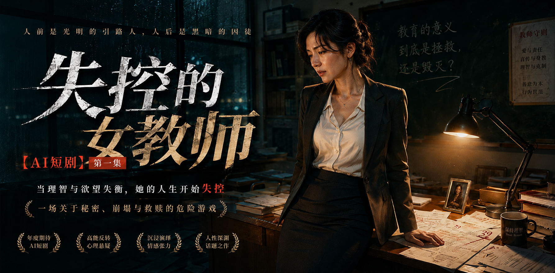 患性瘾的巨乳女教师 EP-1 女教师性瘾初现 ai短剧 女教师情欲故事 教师缠绵 A片