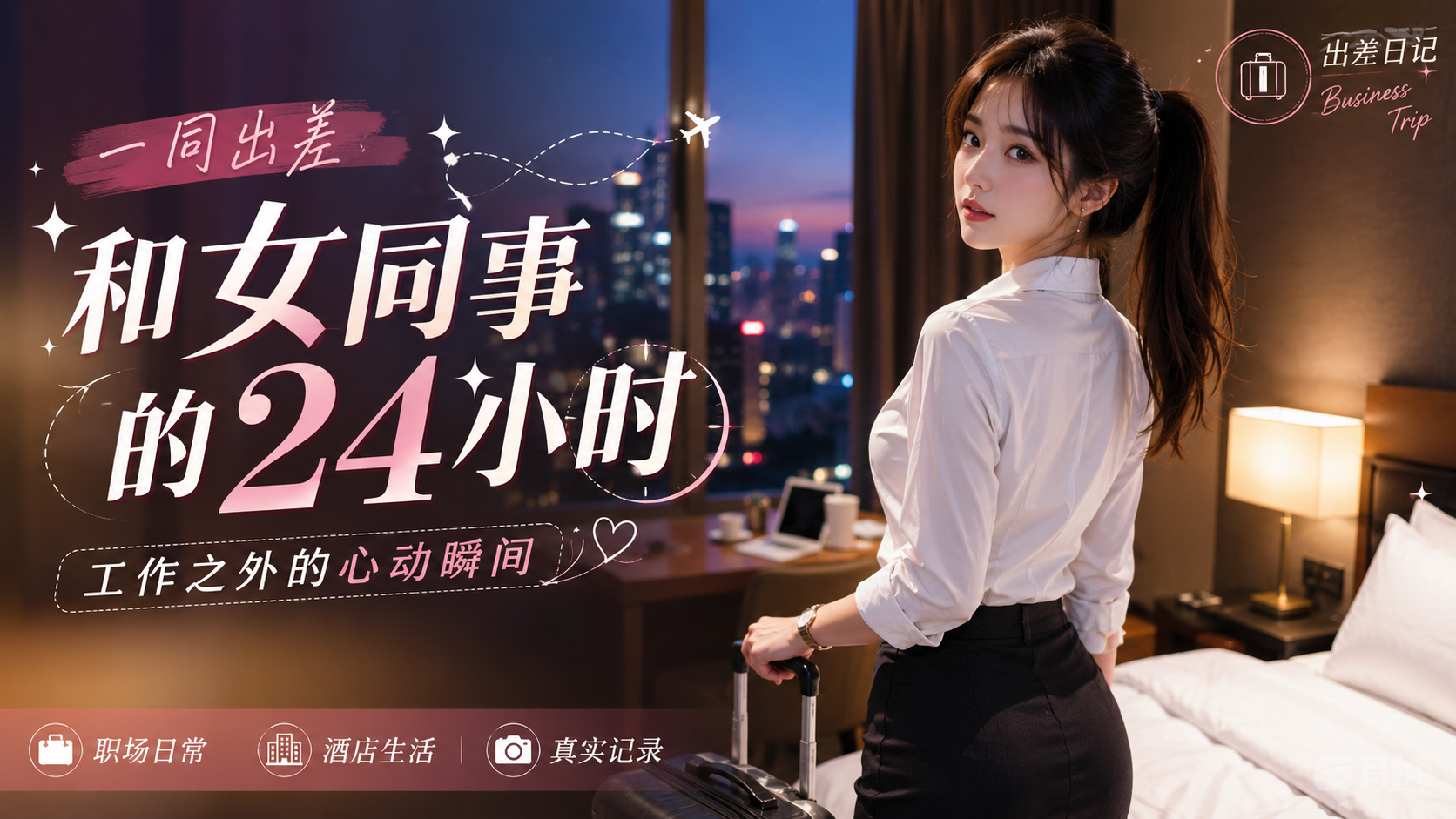 正常出差 遇上平常看不起我的女同事 却在旅馆里求我填满她的小穴