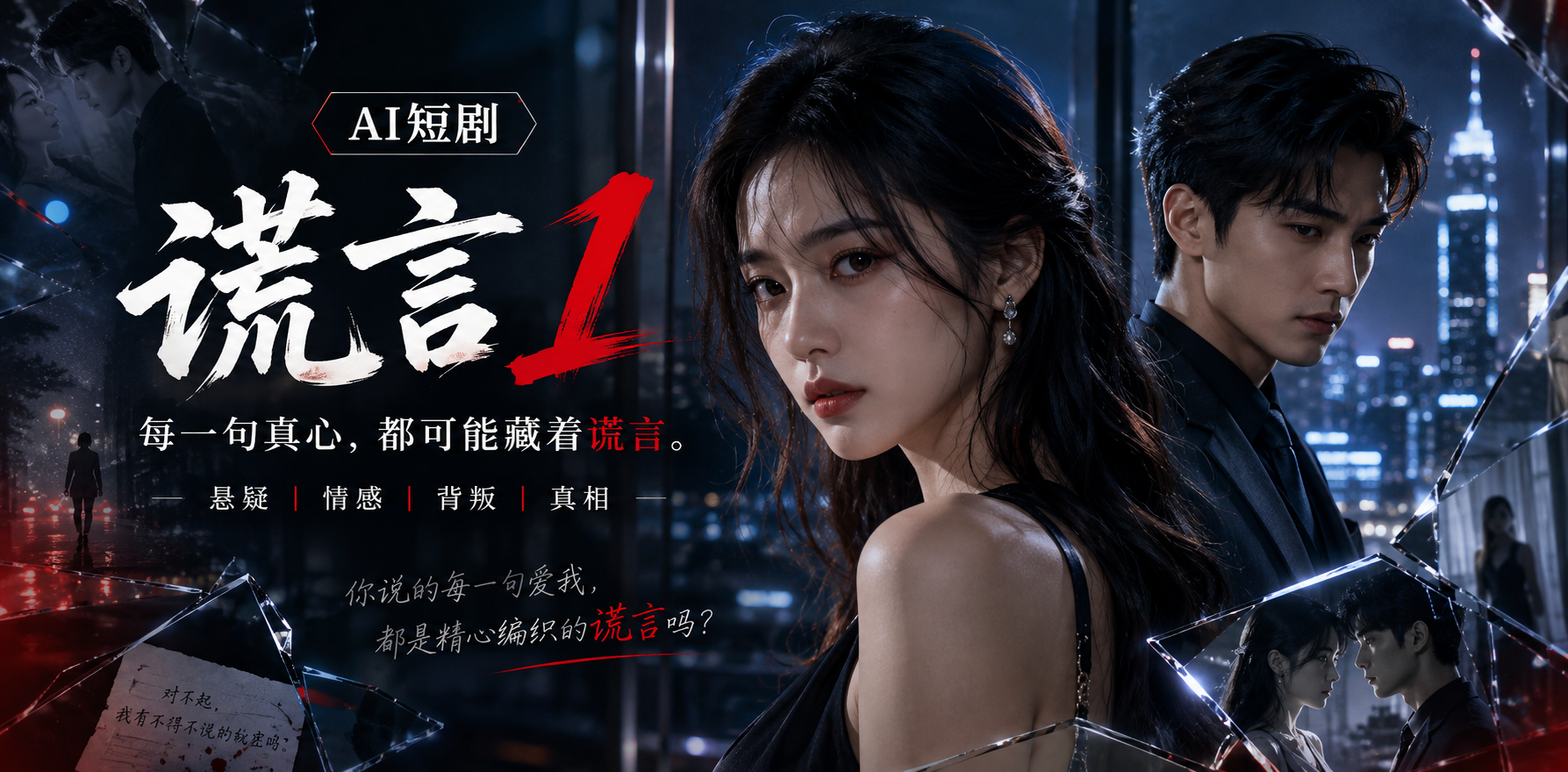 谎言1 谎言暴露亲密 ai短剧 谎言情欲故事 谎言缠绵
