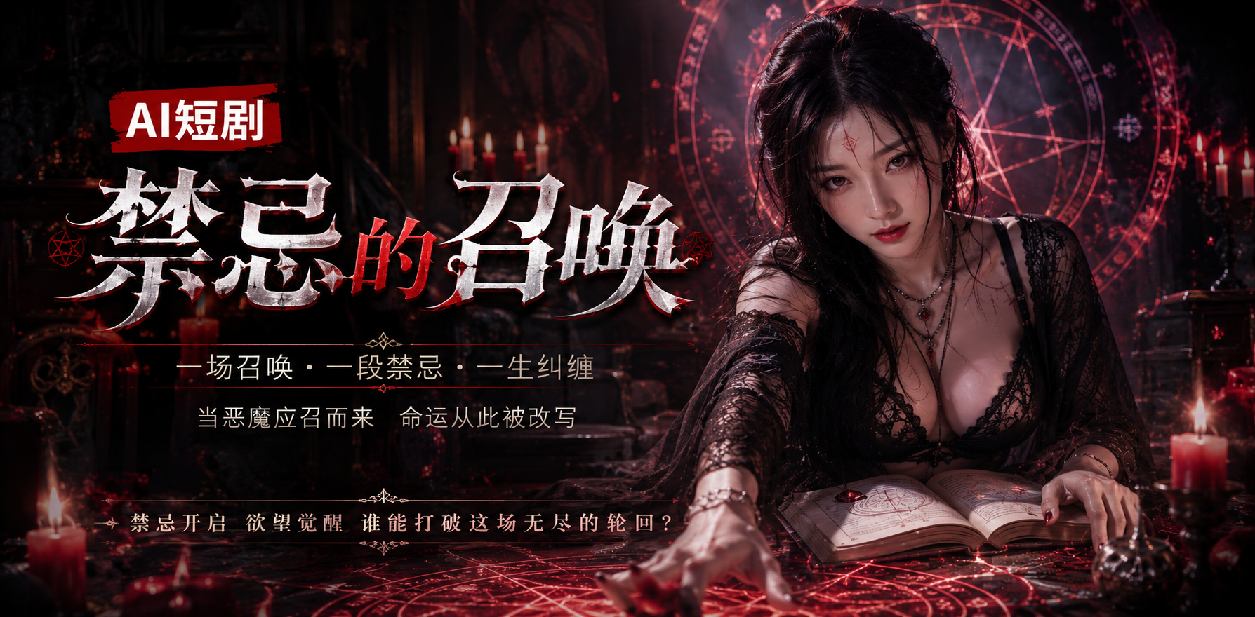 禁忌的召唤 禁忌召唤仪式 ai短剧 召唤情欲故事 禁忌缠绵
