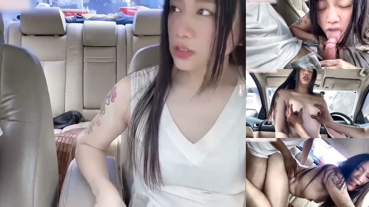 夫妻自拍 与白皙巨乳骚妻车上做爱 吃鸡后入操逼