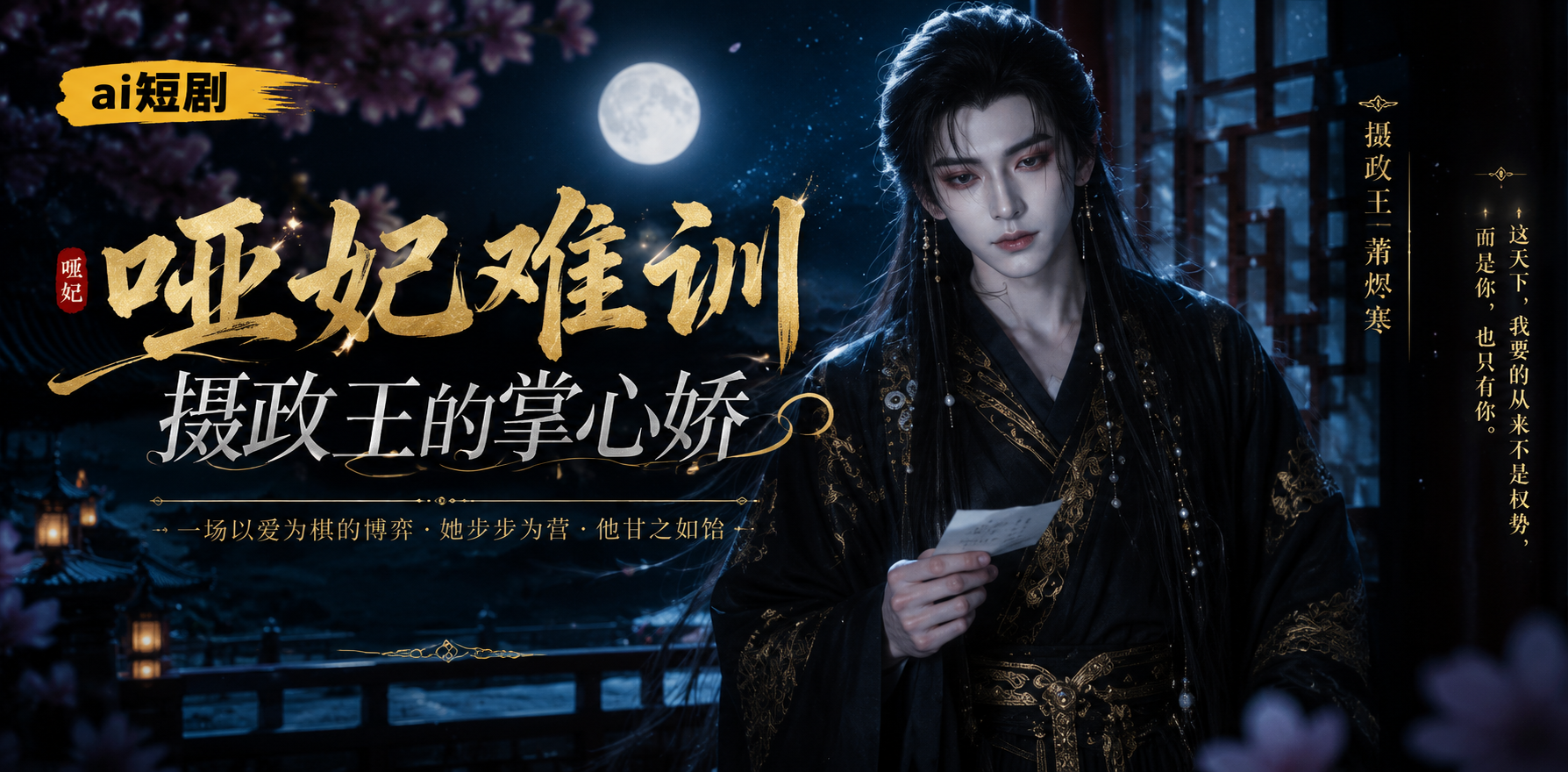 哑妃难训摄政王的掌心娇 掌心娇调教 ai短剧 哑妃情欲故事 摄政缠绵