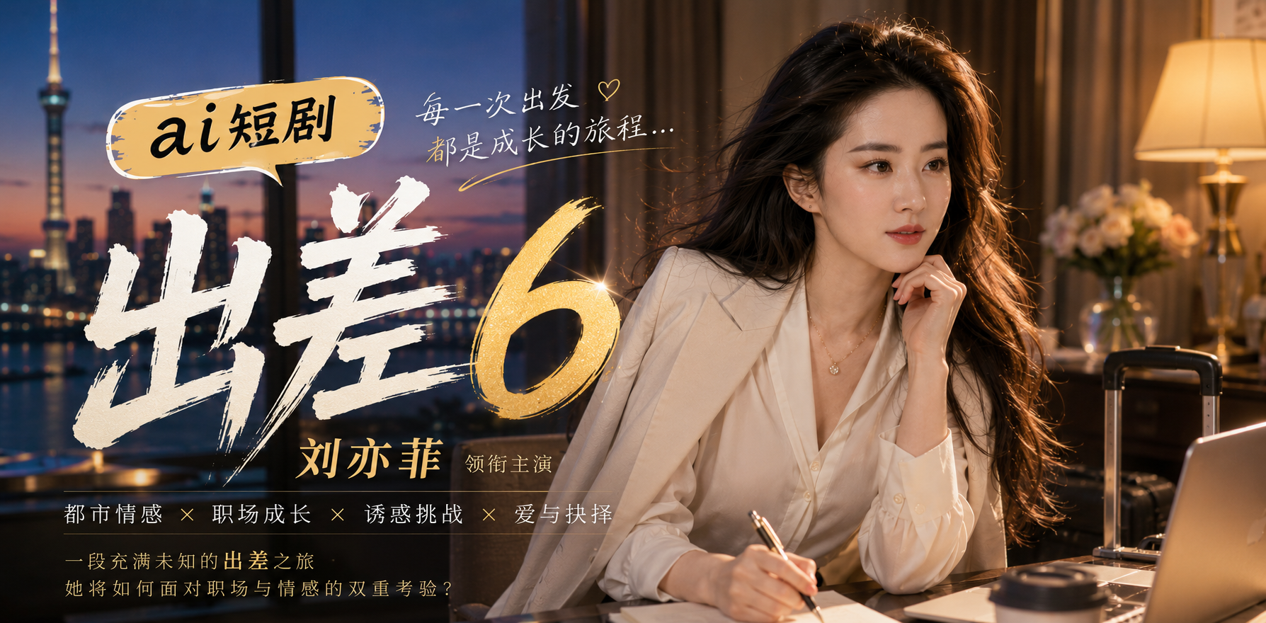 出差6 刘亦菲深夜酒店 ai短剧 出差情欲故事 刘亦菲缠绵