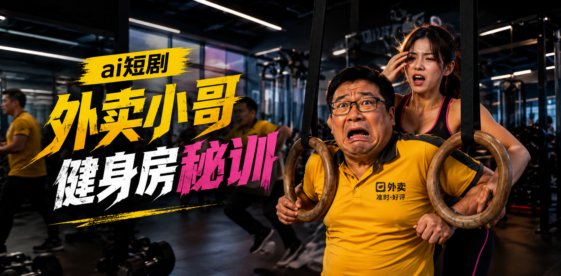 外卖小哥艳遇之路 送餐偶遇 ai短剧 外卖欲望故事 艳遇亲密