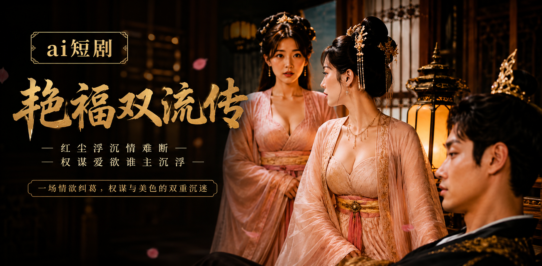 艳福风流传 艳福美女侍奉 ai短剧 艳福情欲故事 风流缠绵