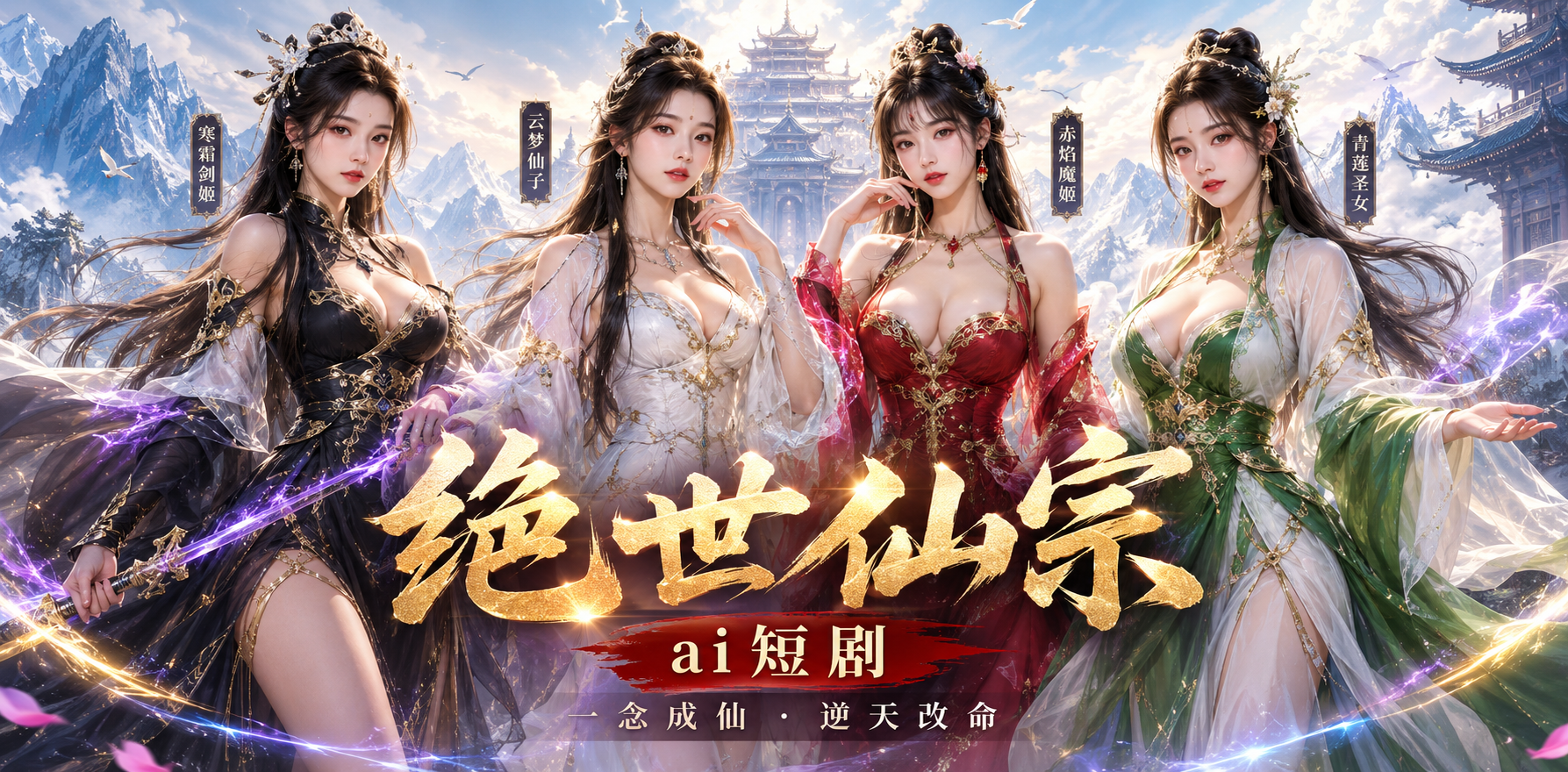 绝世仙宗 上下完整版 仙宗双修 ai短剧 仙宗情欲故事 绝世缠绵