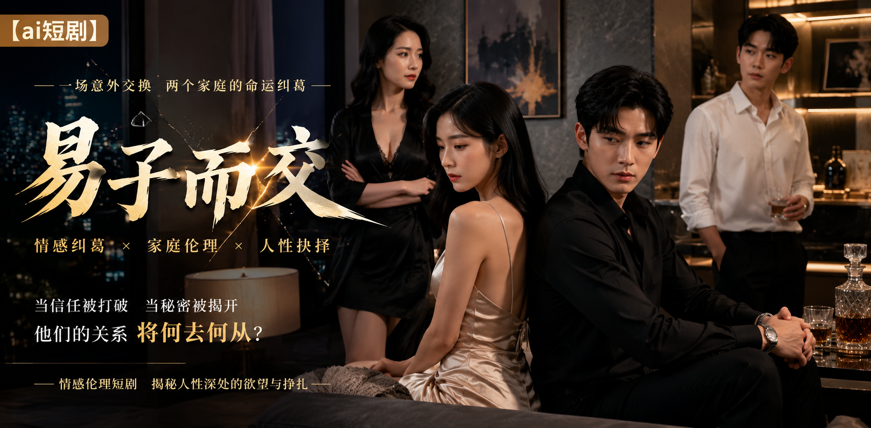 易子而交 夫妻互换 ai短剧 换妻情欲故事 互换缠绵