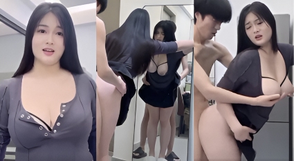清纯外表巨乳母狗被借出解决生理需求 夹着朋友精液回家混合再操 半口精液舔干净