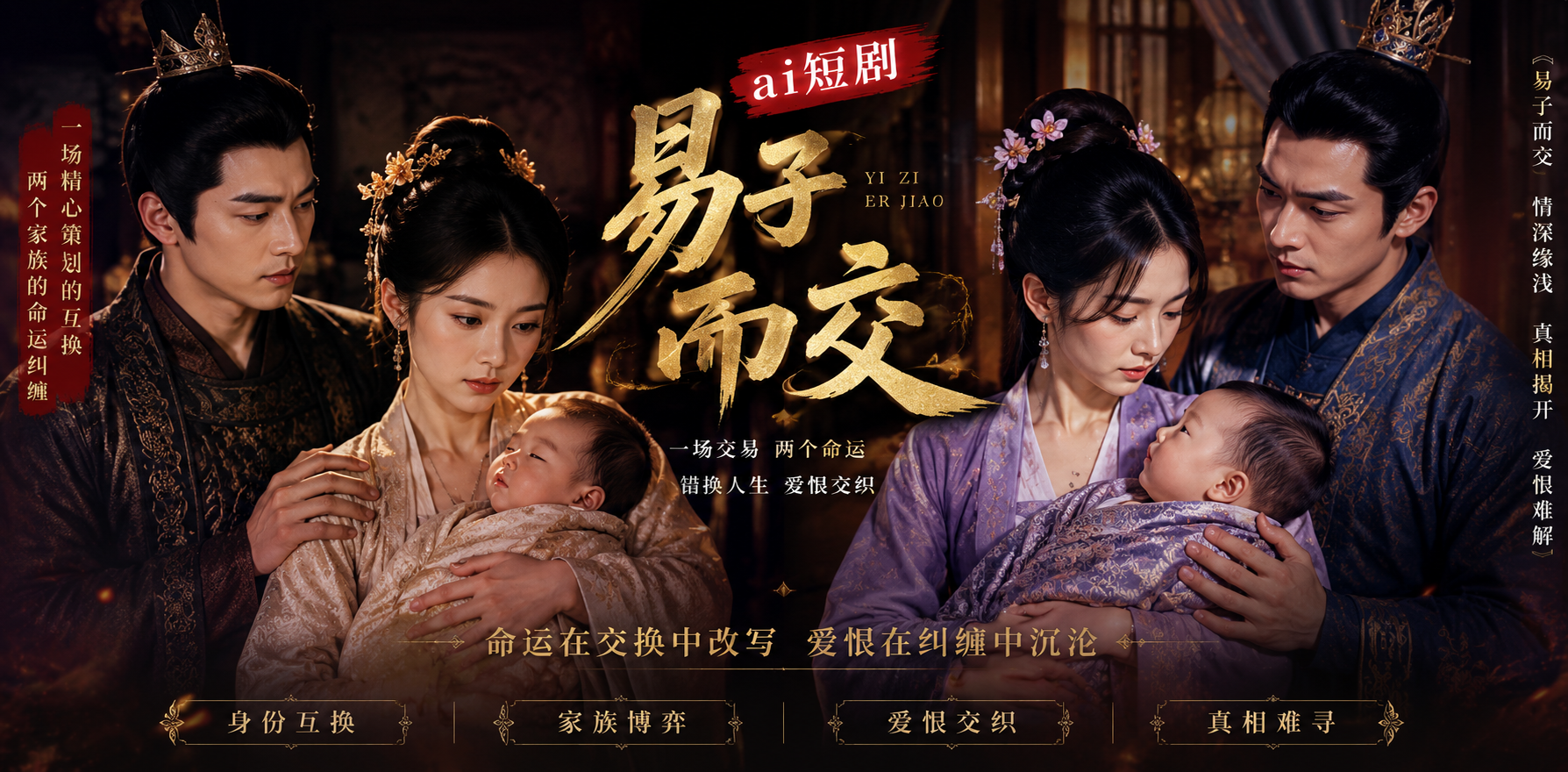 易子而交 换妻禁忌游戏 ai短剧 换妻情欲故事 易子缠绵