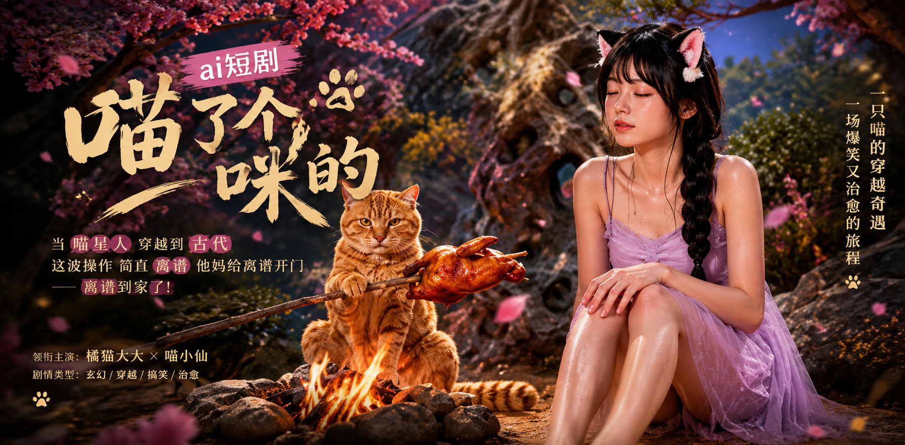 喵了个咪的 猫娘日常 ai短剧 猫娘情欲故事 喵咪缠绵