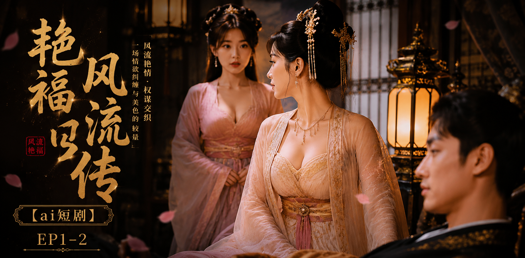 艳福风流传 艳福美女侍奉 ai短剧 艳福情欲故事 风流缠绵