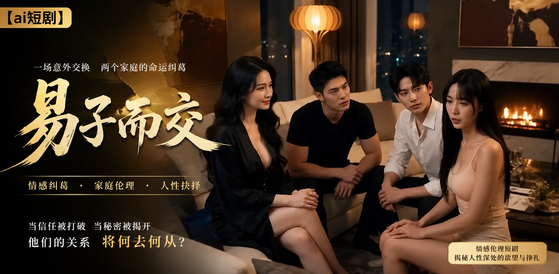 易子而交 换妻游戏 ai短剧 真人AI情欲 易子缠绵故事