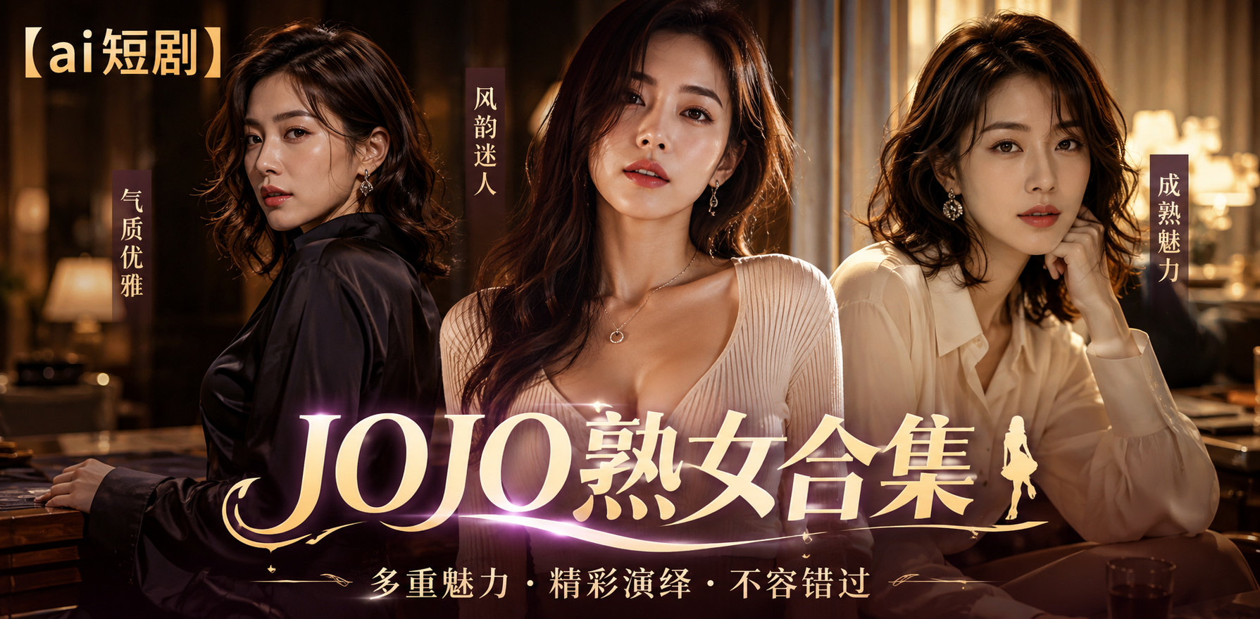 jojo熟女合集 熟女欲望合集 ai短剧 熟女情欲故事 熟女缠绵