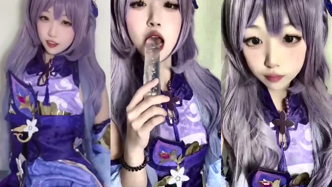 网黄自拍偷拍流出 COS刻晴上演自慰诱惑 水晶棒爆插骚穴呻吟娇喘