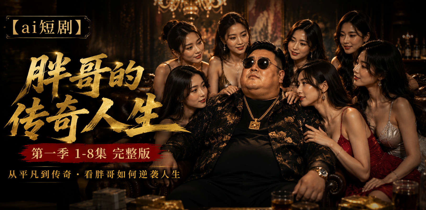 胖哥的传奇人生 第一季1-8集完整版 胖哥传奇 ai短剧 成人情欲故事 传奇缠绵