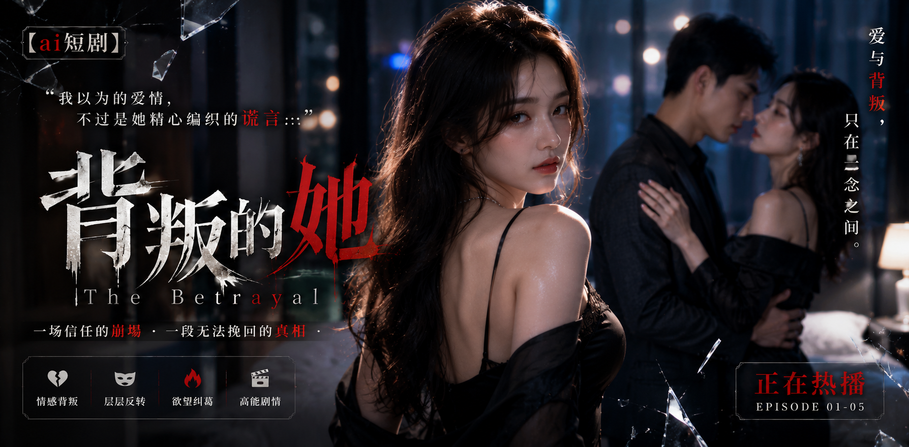 背叛的她 妻子背叛 ai短剧 背叛情欲故事 妻子缠绵