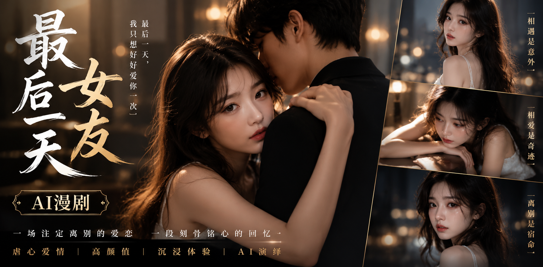最后一天女友 最后一天亲密 ai漫剧 国漫情欲故事 女友缠绵