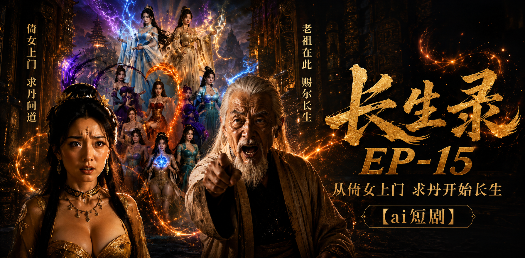 96岁快死的老头觉醒系统 第二天直接返老还童 EP-15 ai短剧 长生录从侄女上门求丹开始长生