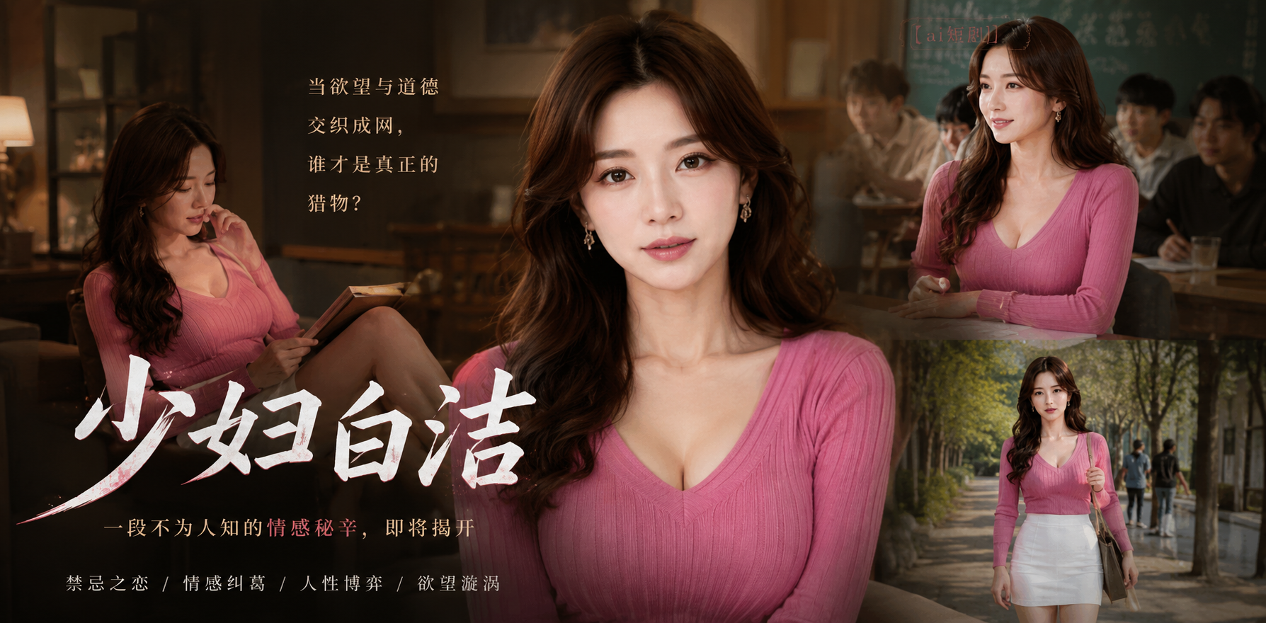 少妇白洁 AI魔改 ai短剧 AI真人成人 白洁情欲故事