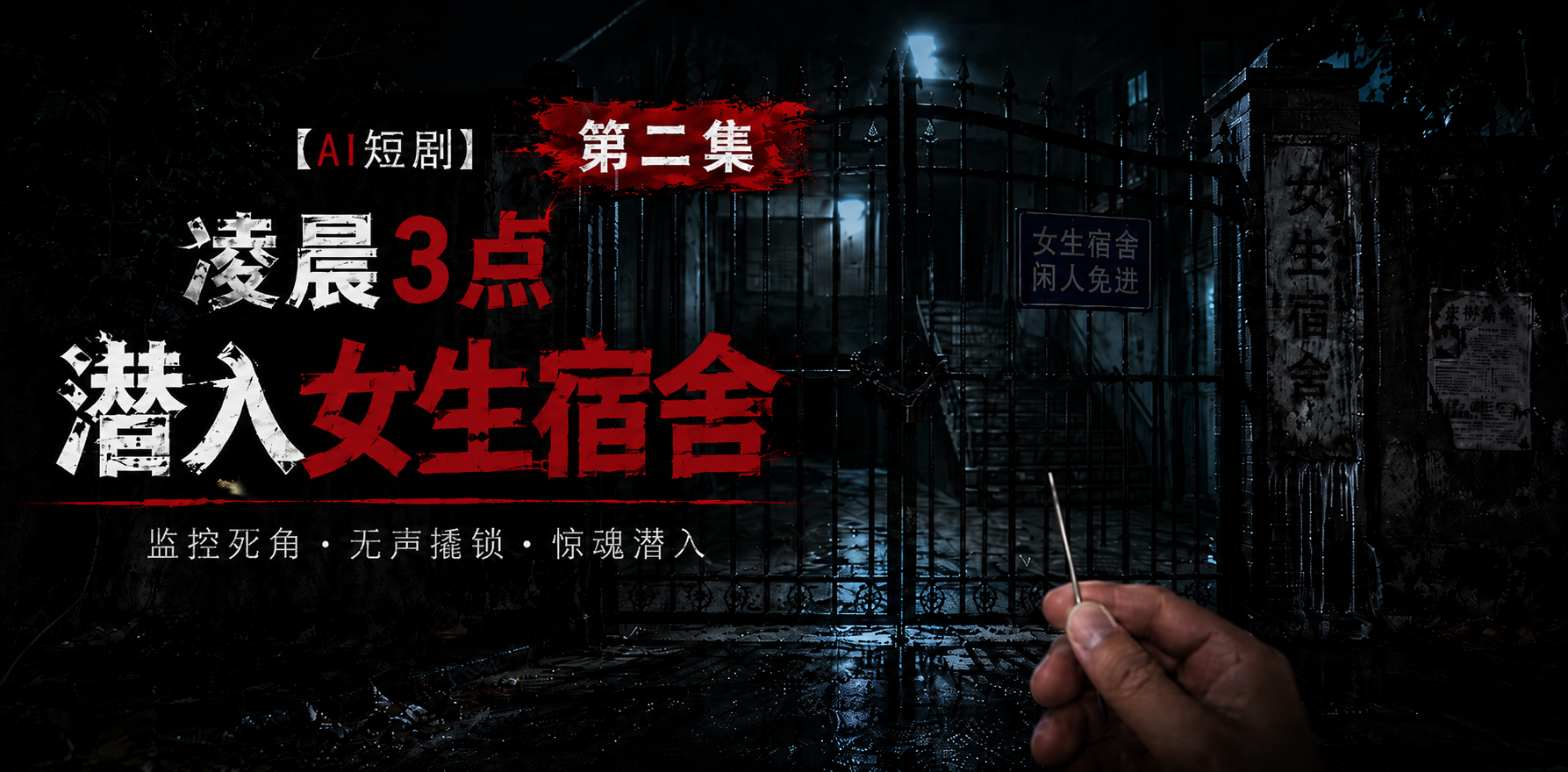 潜入女生宿舍 EP-2 宿舍氛围升温 ai短剧 宿舍情欲故事 潜入缠绵