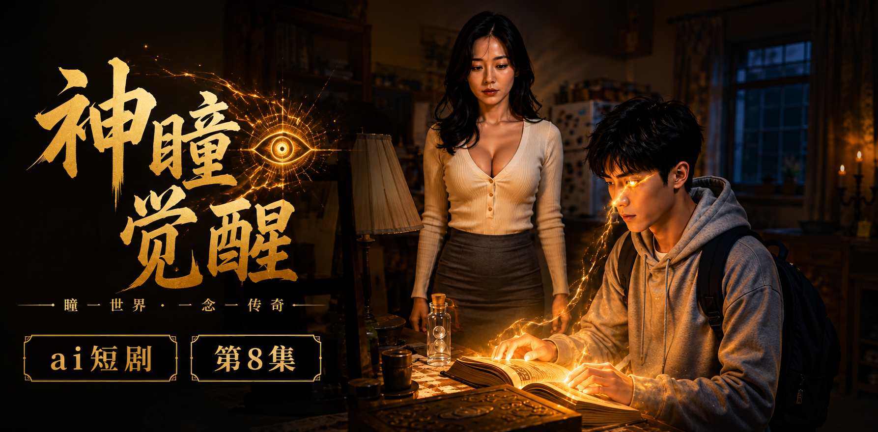 神瞳觉醒 EP-8 神瞳全面掌控 ai短剧 神瞳情欲故事 觉醒缠绵