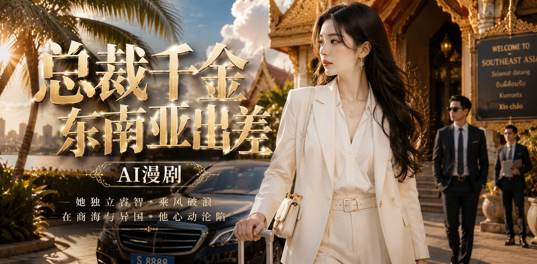 总裁千金东南亚出差 同事共房 ai漫剧 出差情欲故事 异国缠绵