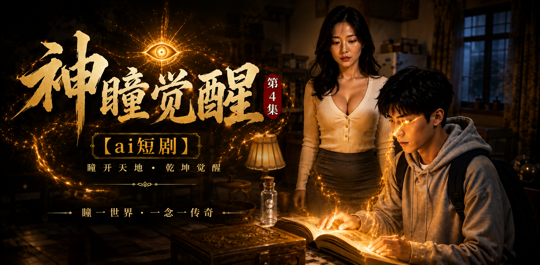 神瞳觉醒 EP-4 神瞳深入控制 ai短剧 神瞳情欲故事 觉醒缠绵
