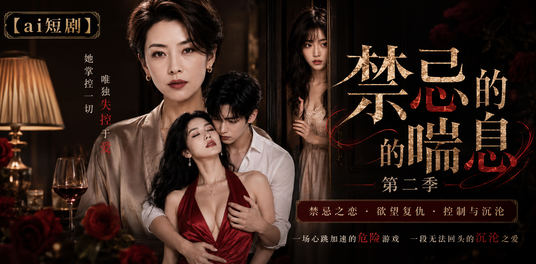 禁忌的喘息2 第1集 禁忌情欲 ai短剧 成人喘息故事 禁忌缠绵