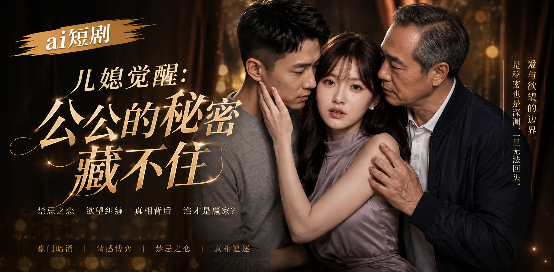 儿媳觉醒 公公的秘密藏不住 第一集 公公秘密 ai短剧 儿媳情欲故事 公公缠绵