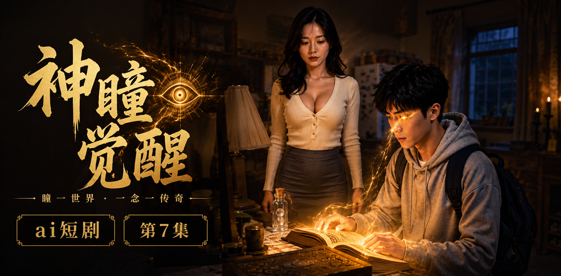 神瞳觉醒 EP-7 神瞳进一步控制 ai短剧 神瞳情欲故事 觉醒缠绵
