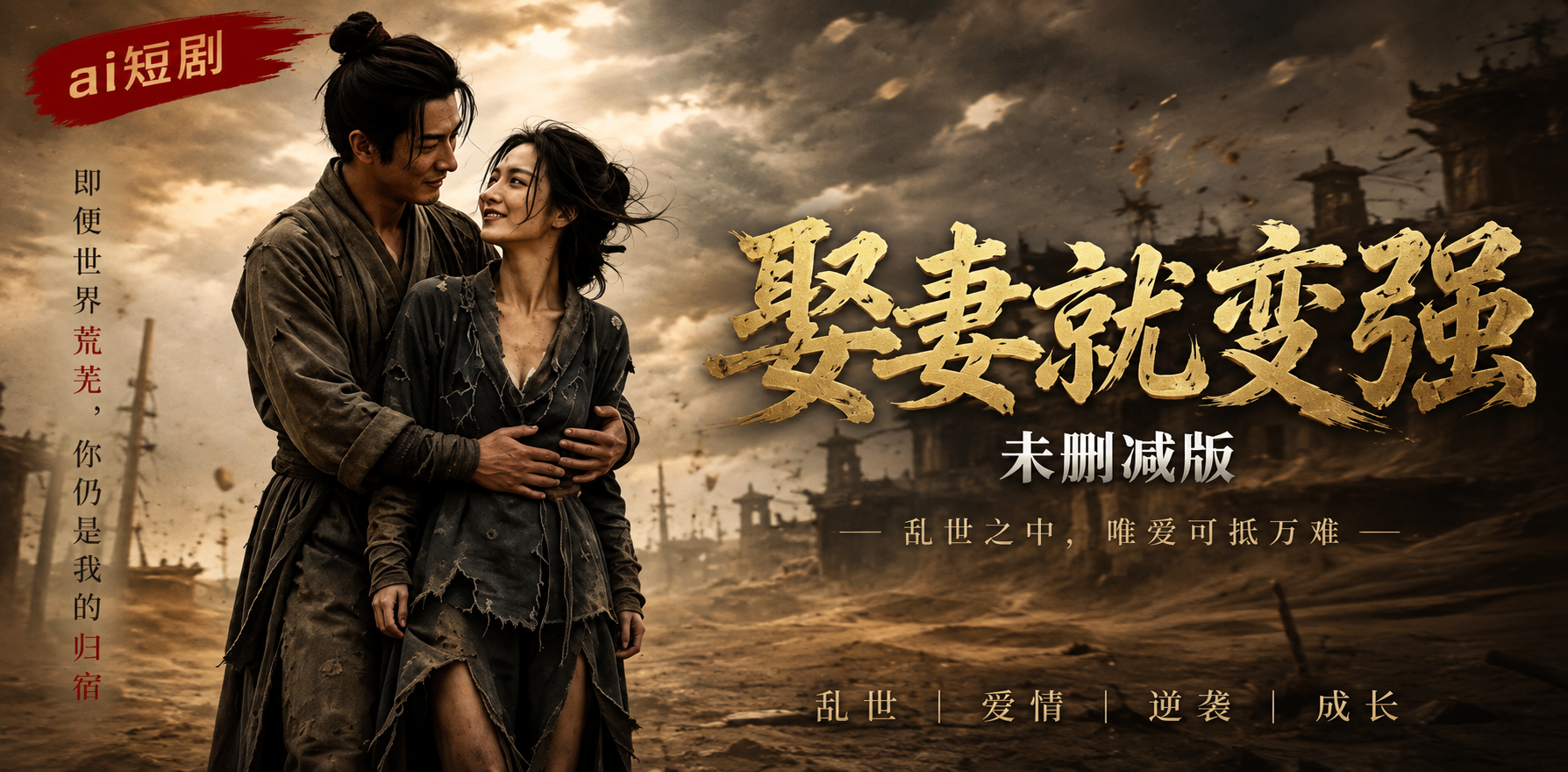 娶妻就变强 娶妻变强系统 ai短剧 娶妻情欲故事 变强缠绵