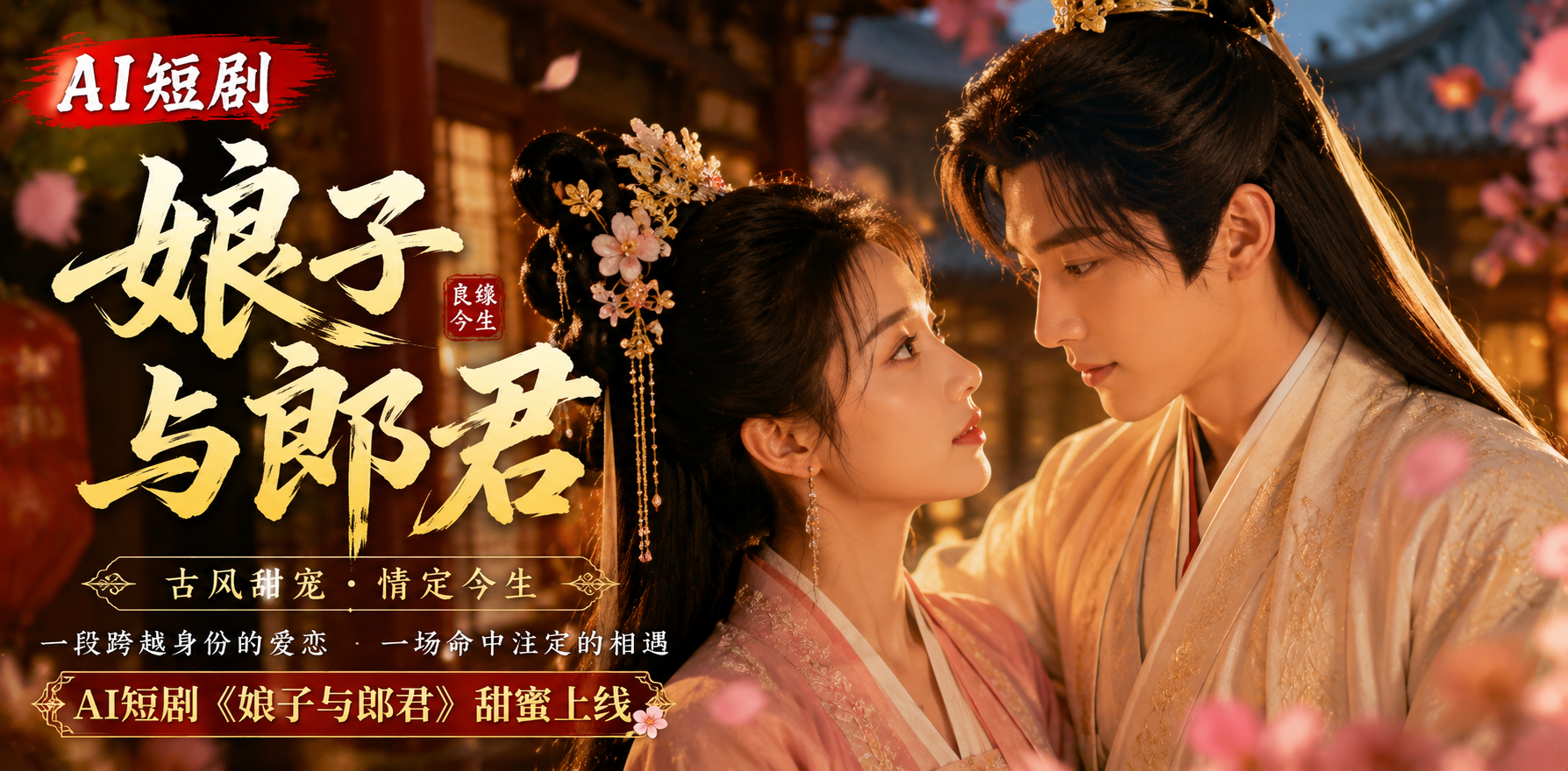 娘子与郎君 娘子郎君亲密 ai短剧 娘子情欲故事 郎君缠绵