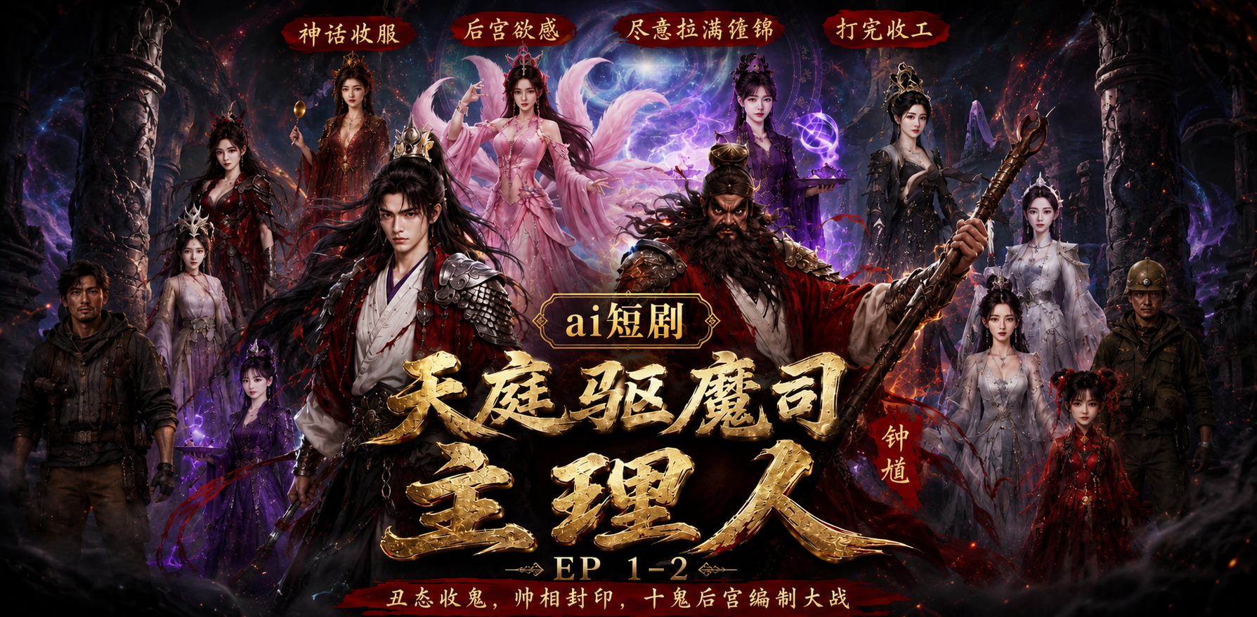 驱魔司主理人 驱魔美女助手 ai短剧 驱魔情欲故事 驱魔缠绵