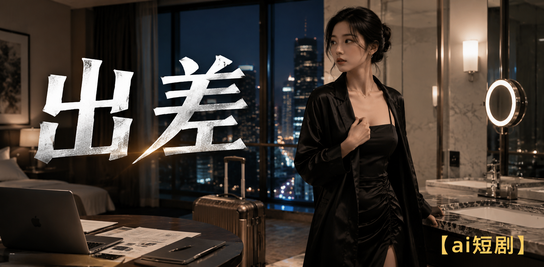 出差 酒店暧昧剧情 ai短剧 出差情欲故事 酒店缠绵