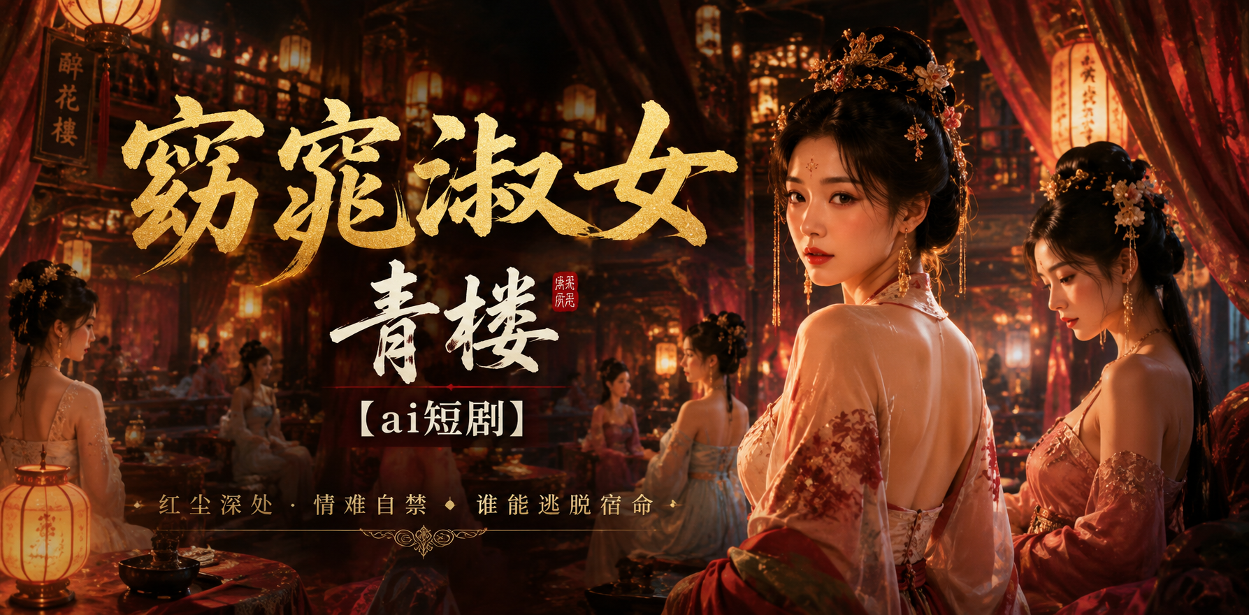窈窕淑女青楼 青楼侍客 ai短剧 成人情欲故事 青楼缠绵