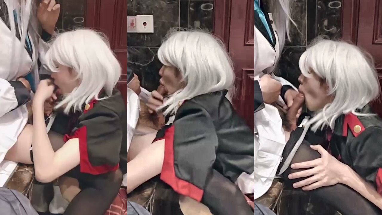 碧蓝档案男娘cos 贴贴撩拨大鸡巴 粗暴猛干屁眼喷射
