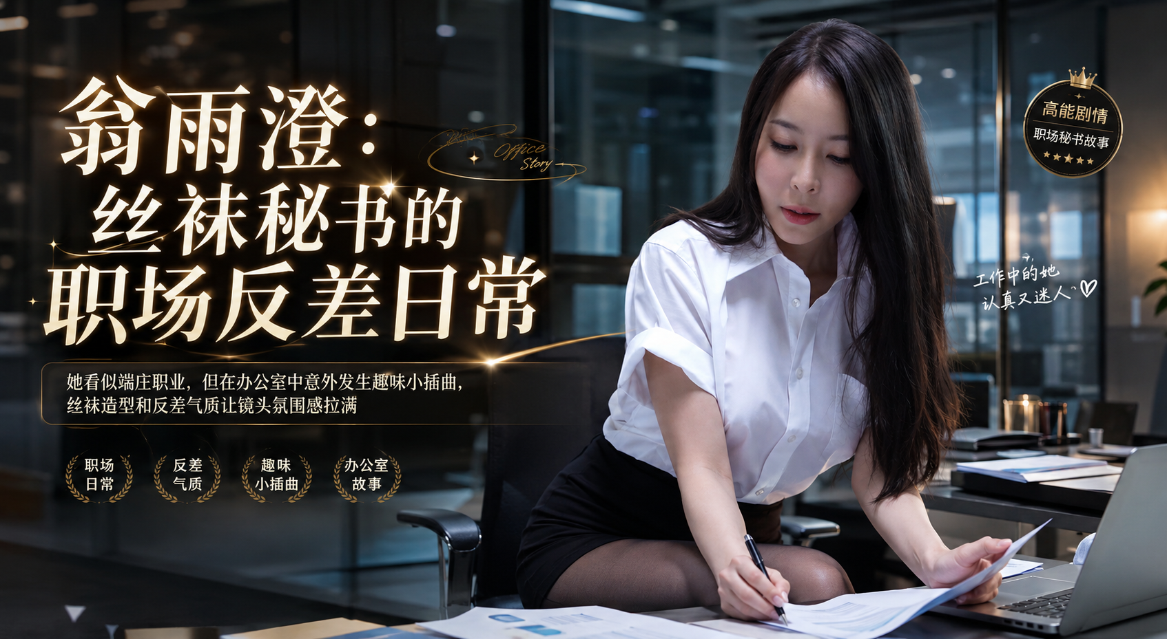 翁雨澄 丝袜破损秘书形象 老板叫她干脆别穿直接狠操 欲火焚身
