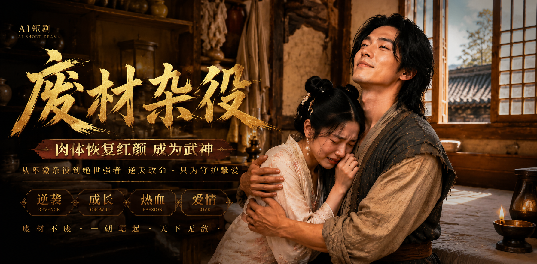 废材杂役 AI短剧 杂役崛起 命运逆转展开 故事发展好励志啊