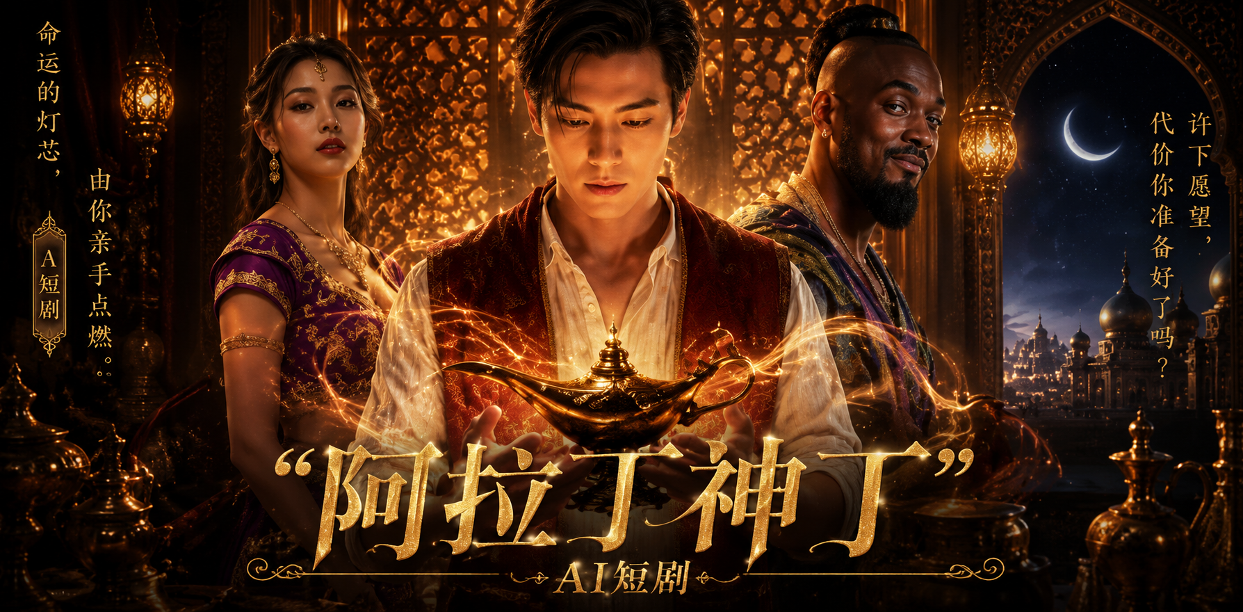 阿拉丁 神丁 AI短剧 他释放神丁后那奇妙体验让人回味无穷