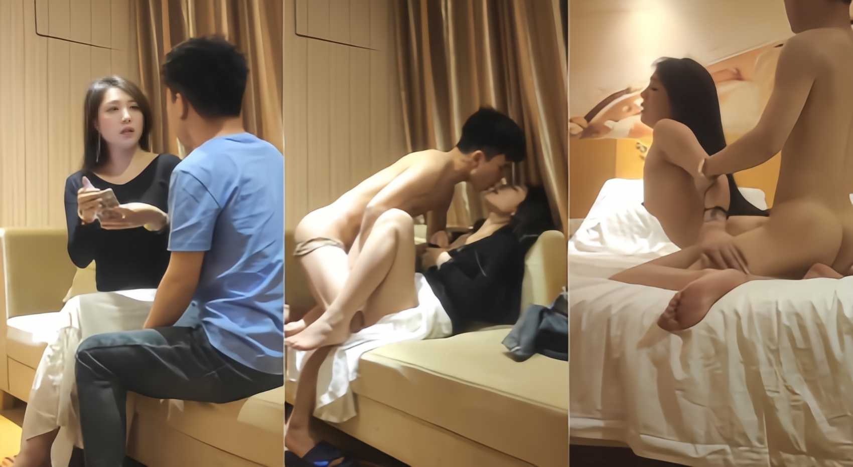 高颜韵味轻熟女 酒店约炮金主，金主二选一双飞吃不消 大姐被小伙操的娇喘连连，对话超精彩