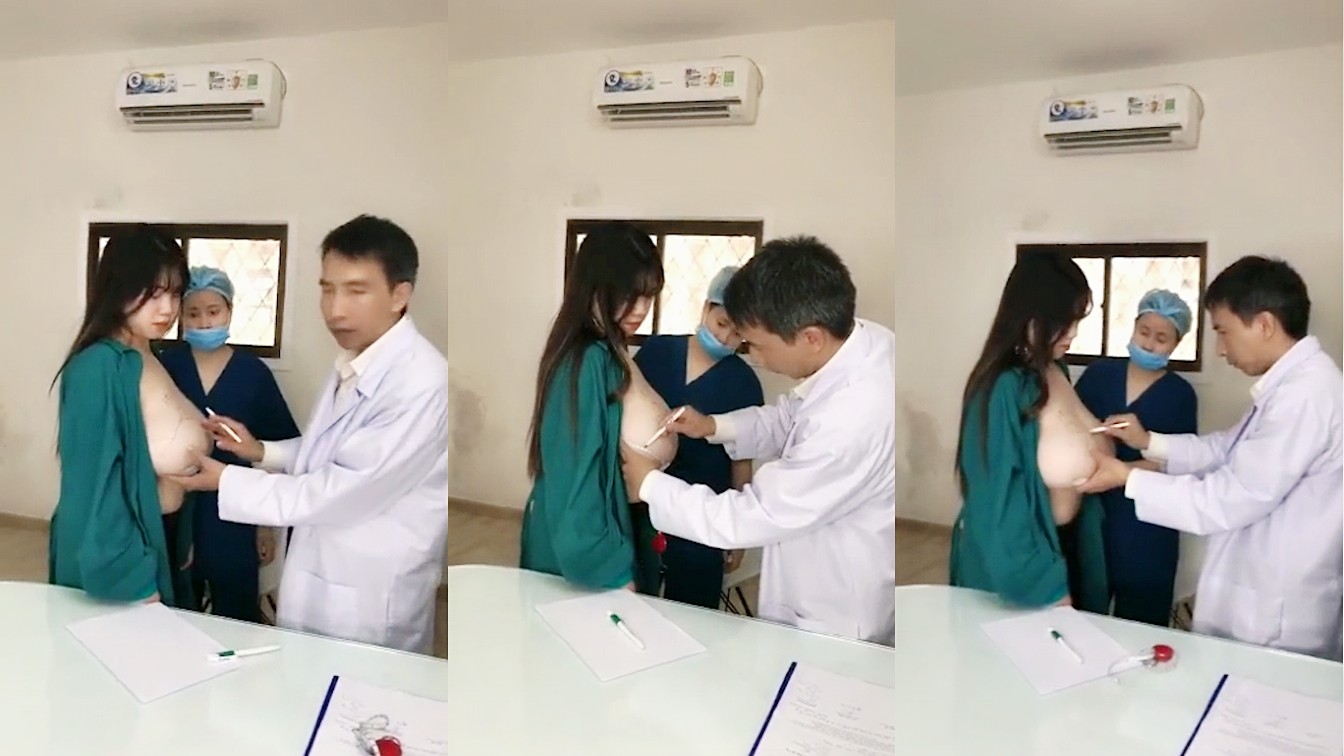 奶子太大，医生想办法把奶子缩小点，太大 累