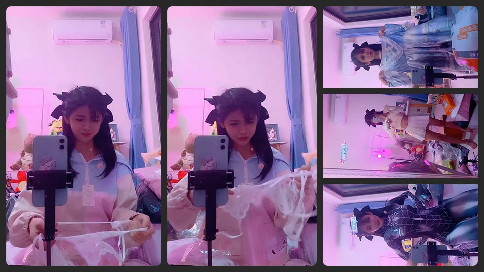 网友衣服内衣：狗头萝莉试穿争议