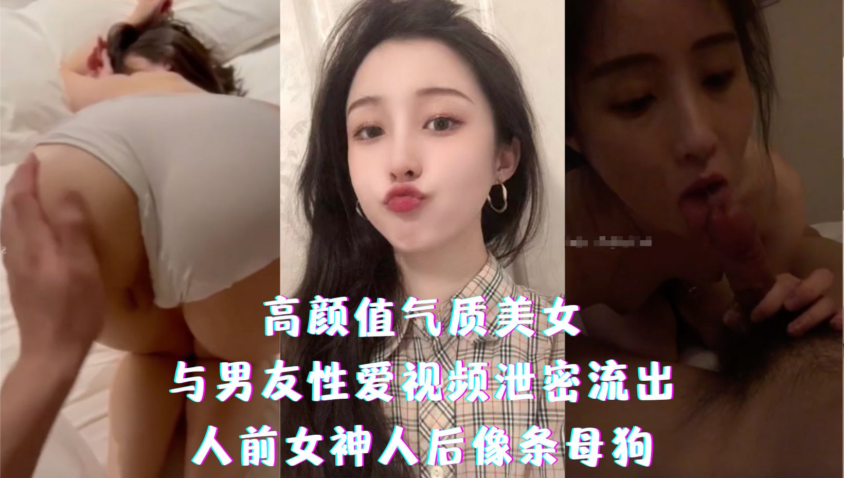 高颜值气质美女-与男友性爱视频泄密流出，人前女神人后像条母狗
